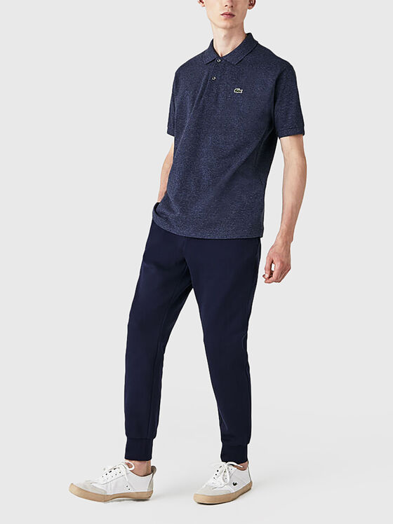 Polo-shirt L.12.12 with short sleeves in dark blue - 1