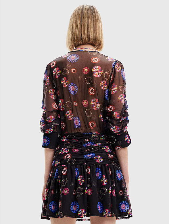 MOONI black dress with art print - 2