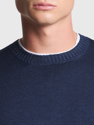Crew neck wool sweater - 4