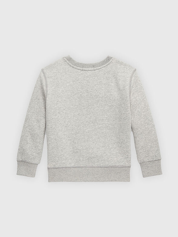 Grey sweatshirt with print - 2
