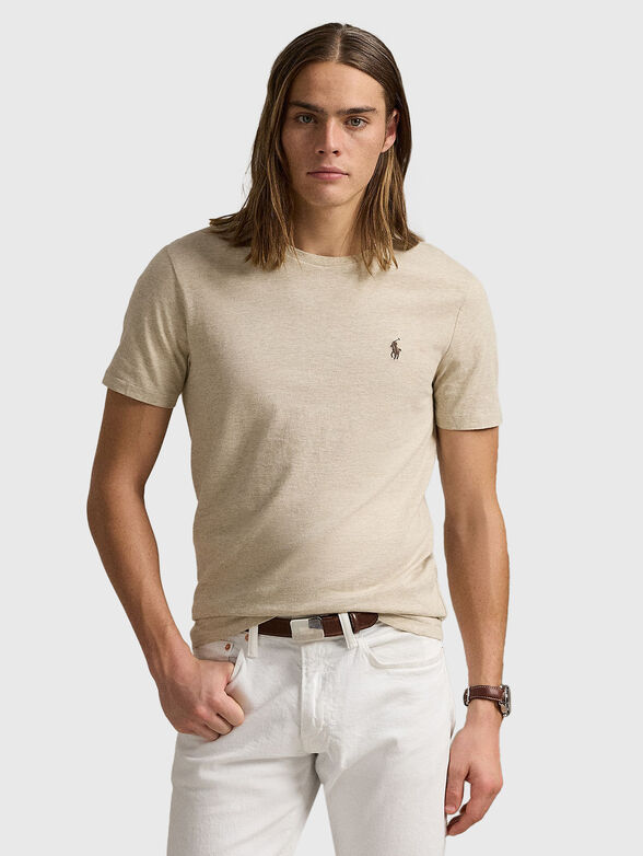 T-shirt with embroidered logo - 1