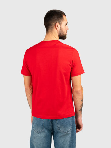 Cotton T-shirt with logo inscription - 3