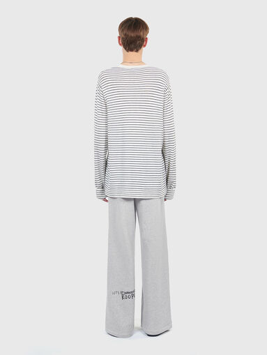 Striped blouse in wool and cashmere - 3