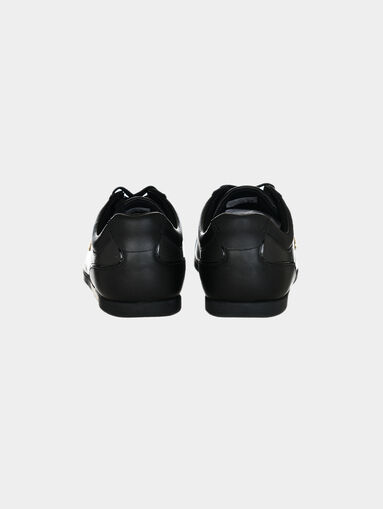 REY LACE 317 Black leather sneakers - 4