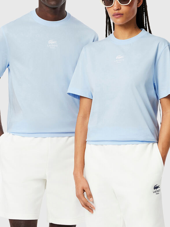 Cotton T-shirt with logo print - 1