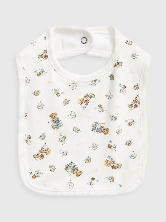 Bib with contrasting print - 1