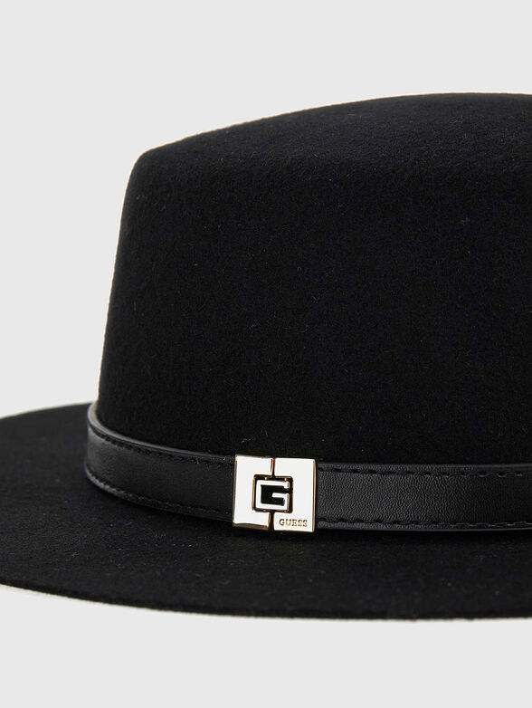Fedora hat with logo accent - 4