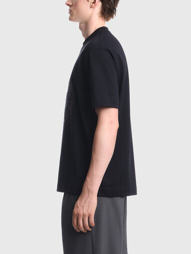 Cotton T-shirt with a graphic print - 4