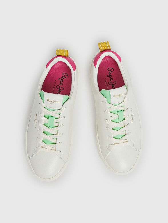 Leather sneakers CAMDEN STREET W with colour details - 6