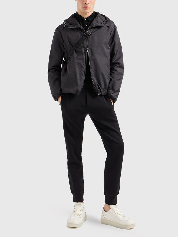 Polo shirt with textured monogram print - 2