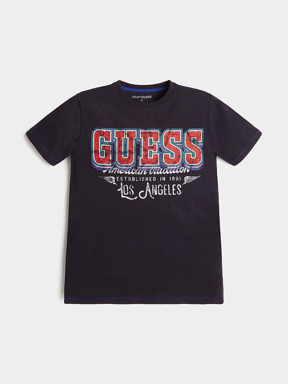 Cotton t-shirt with art print - 1