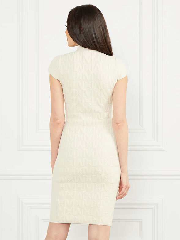 HERMIONE dress with textured monogram print - 2