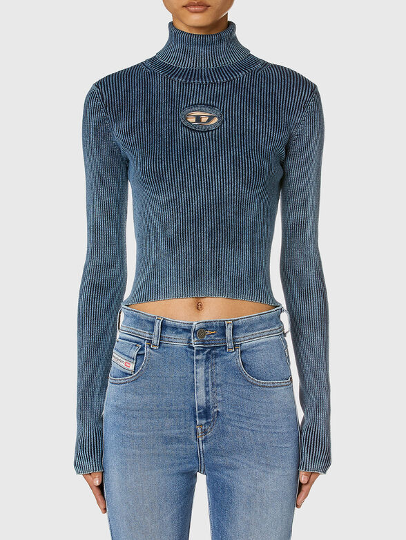 M-ANCHOR-A-TN turtleneck with logo accent - 1