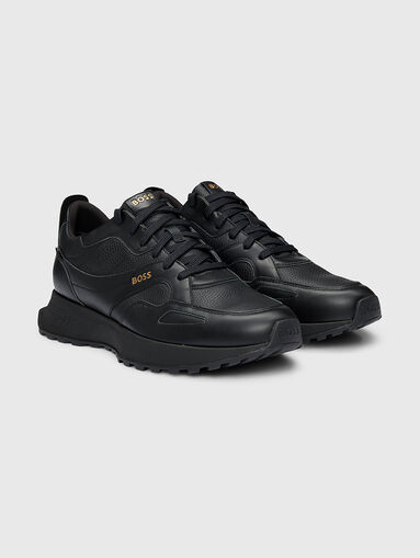 GORE-TEX black leather shoes - 3