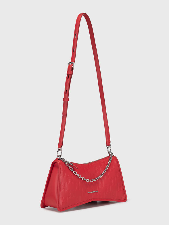 K/SEVEN ELEMENT black hobo bag with embossed logo - 2