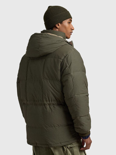 Padded jacket with accent ties at the waist - 3