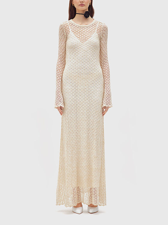 Crochet knit maxi dress - 1