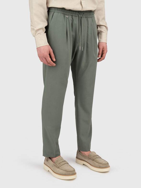 Trousers with elastic waist - 1