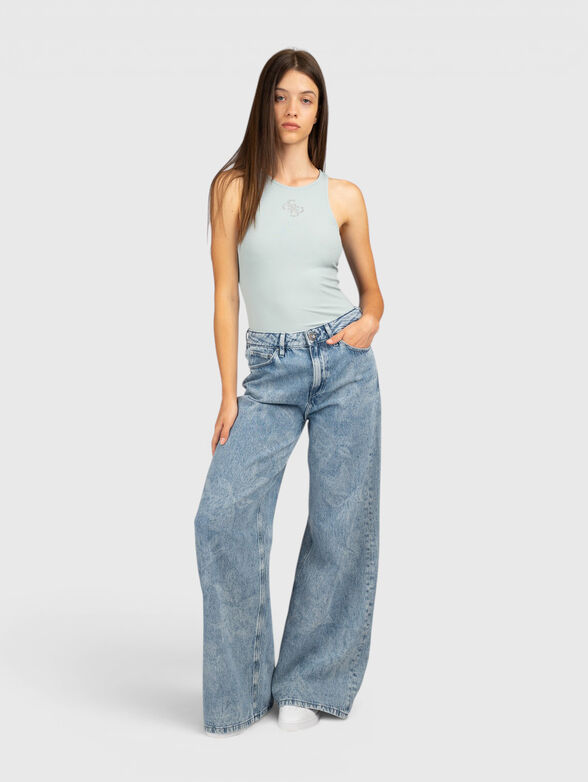 Ribbed top with logo detail - 2