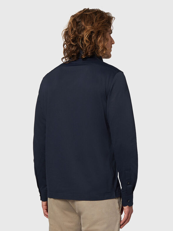 Cotton blend polo shirt  - 3