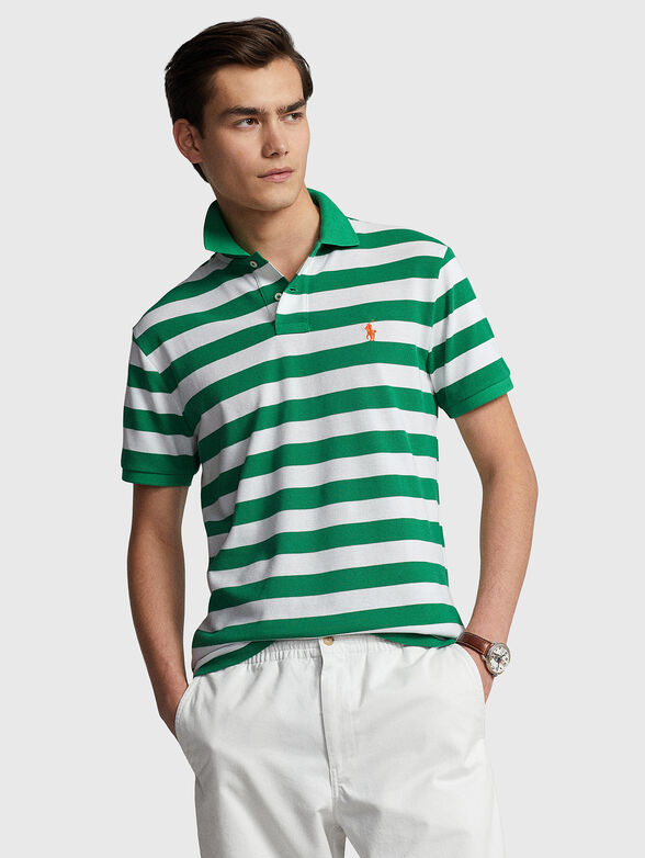 Striped cotton Polo-shirt - 1
