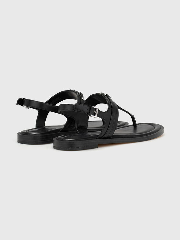 MANY Black leather sandals - 3