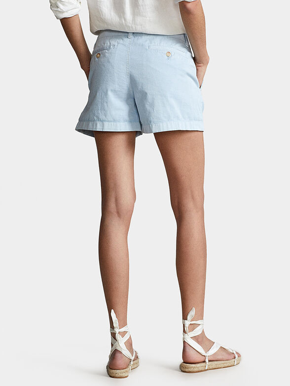 Cotton shorts in light blue - 2