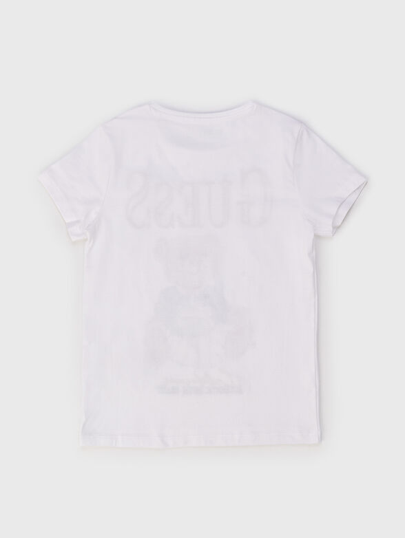 Blue T-shirt with print - 2