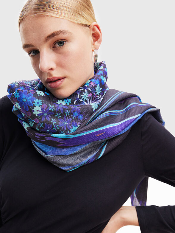 Floral print scarf - 2