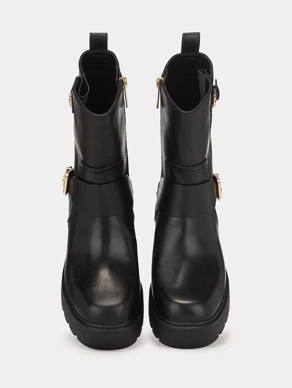  PERRY Black leather boots - 6