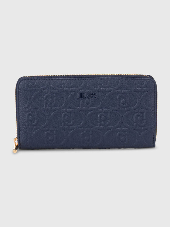 Logo detail wallet in dark blue - 1