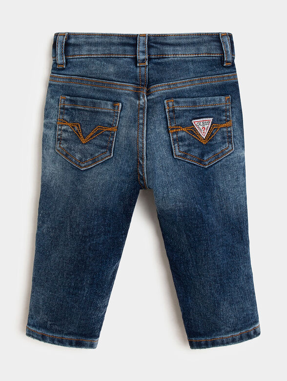 Blue jeans with print - 2