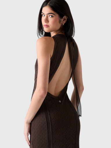 Dress with openwork knit  - 3