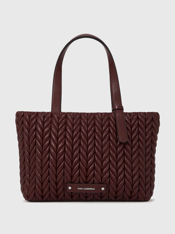 Голяма чанта K/WEAVE с преплетена текстура - 1