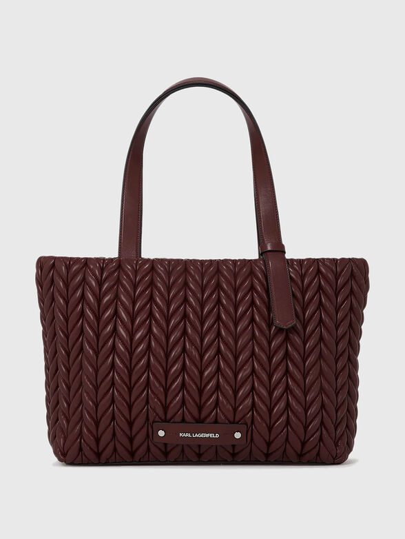 K/WEAVE tote bag with woven texture - 1