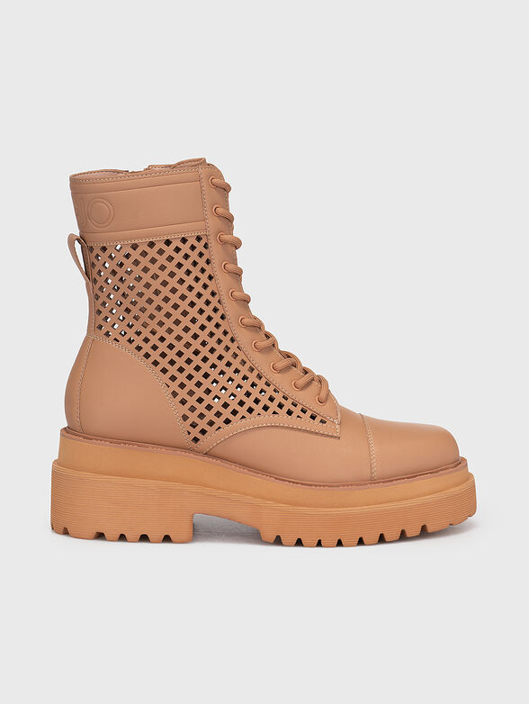 PURPLE 34 ankle boots with laser cutting - 1