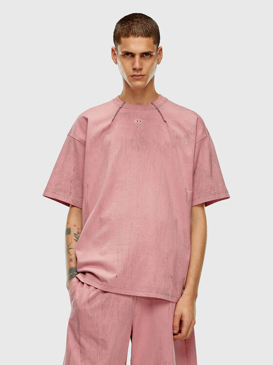 Тениска T-COS в розов цвят - 1