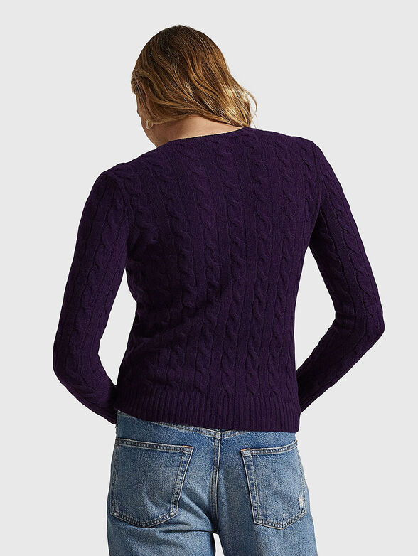 Cashmere blend wool sweater - 3