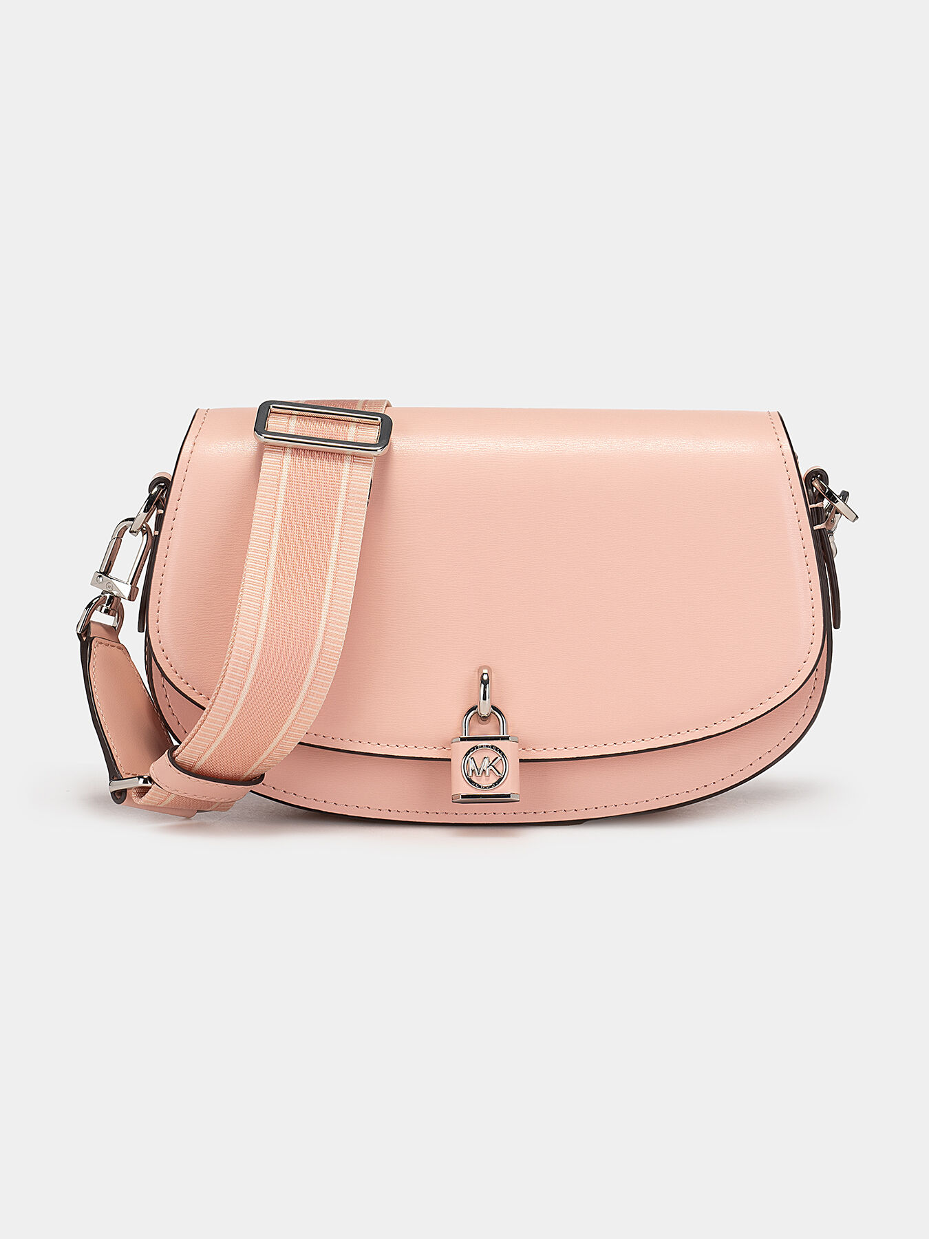 Pink crossbody bag with logo accent brand MICHAEL KORS