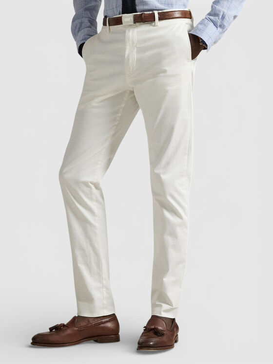 Прав панталон от памучен бленд - 1