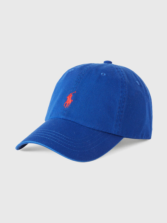 Бейзболна шапка с контрастна лого бродерия - 1