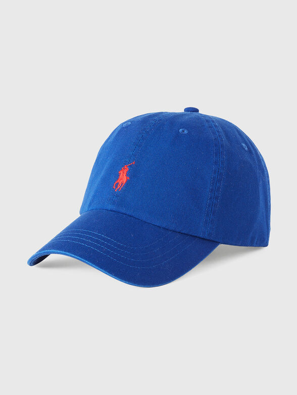 Baseball cap with contrasting logo embroidery - 1