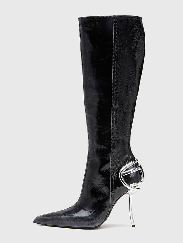 D-TEN&HALF HB leather heeled boots - 4