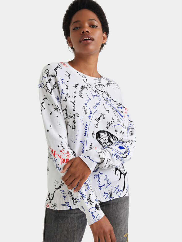 BOSTON Sweater with graphic print - 1