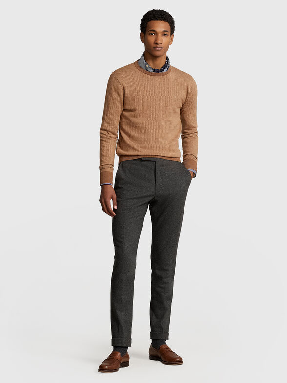 Wool sweater with embroidery  - 2