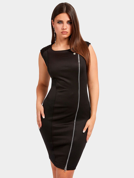 CELESTE dress with asymmetric zip