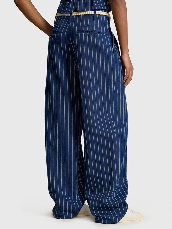 EVAN stripe trousers wide-leg - 2