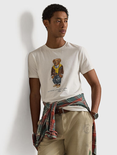 Cotton T-shirt with a logo accent - 4