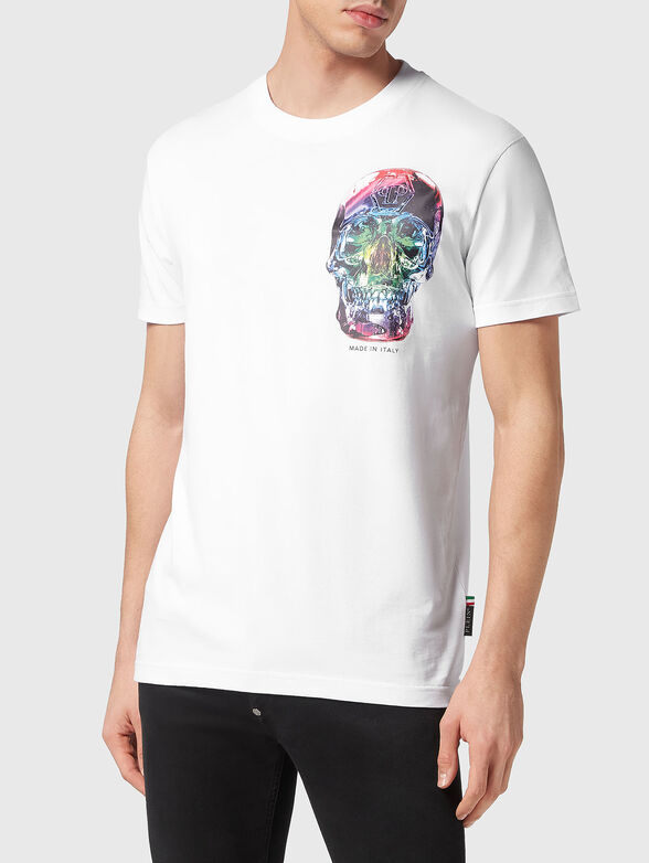 Cotton T-shirt with print - 1