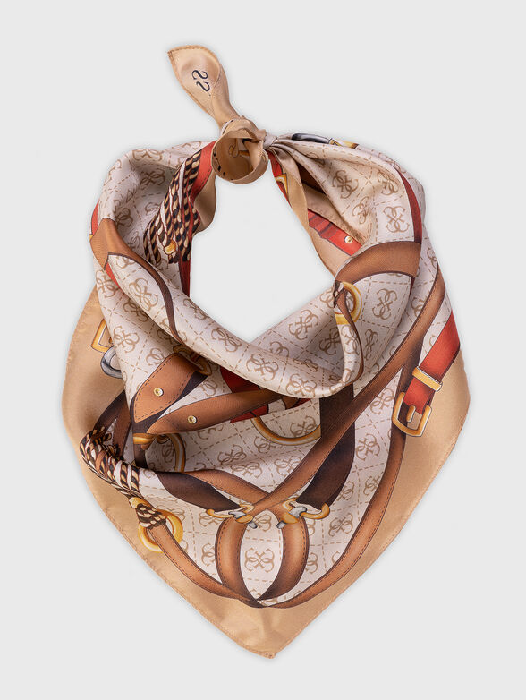 Scarf with 4G monogram print - 1